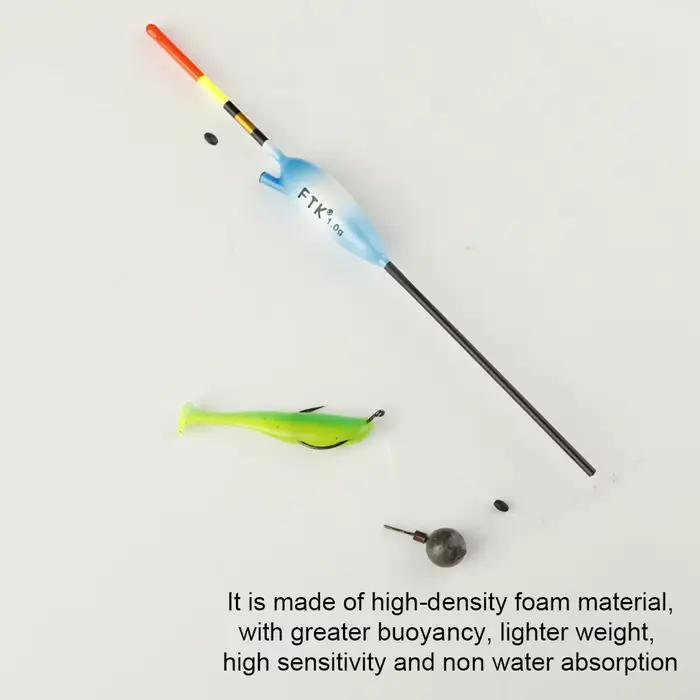 Kit de Flotteurs Coulissants FTK 5 pièces en Bois de Balsa pour la Pêche de la