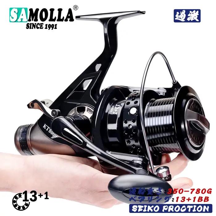 Moulinet de pêche à la carpe double drague 13-23kg - Spinning robuste pour mer et eau douce