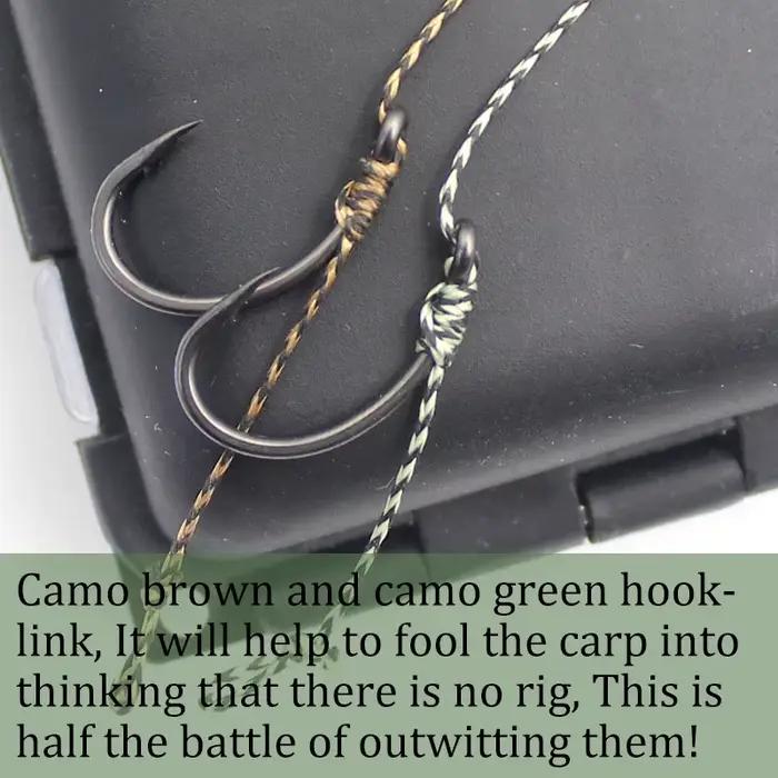 Ligne de pêche à la carpe 20m tresse 8 brins souple pour hair rig sans revêtement