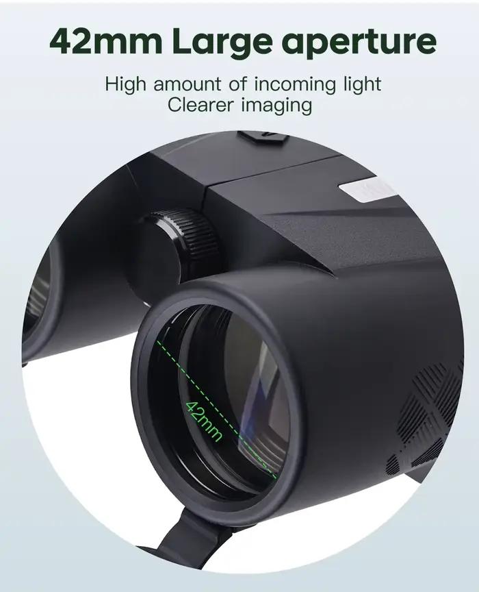Jumelles télémètre laser HOYOOTI 10x42 pour chasseurs et golfeurs avec mesure laser jusqu'à 1500 mètres résistants aux intempéries pour des aventures en plein air