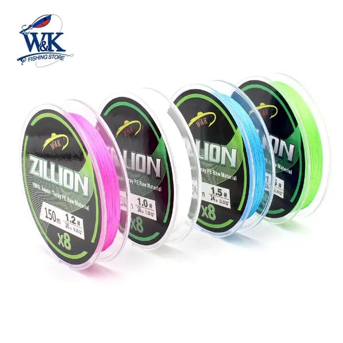 Ligne de pêche PE tressée X8 double couleur 150 mètres haute résistance pour pêche sportive