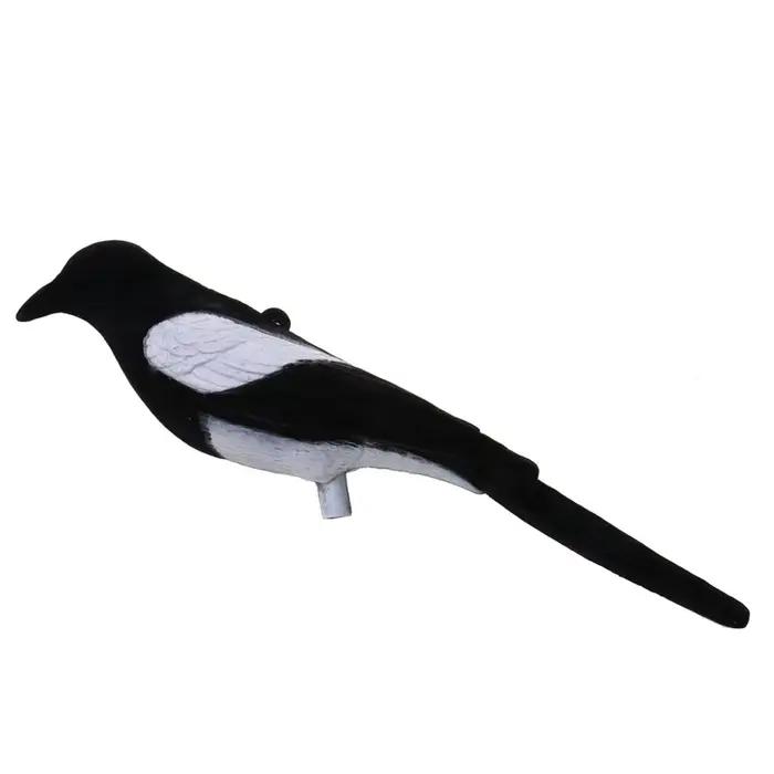 Leurre d'oiseau artificiel à plumes pour pie - Accessoire de chasse et décoration intérieure
