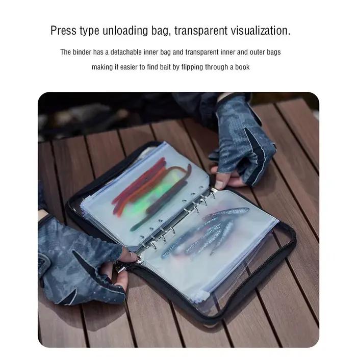 Sac étanche PVC transparent pour leurres de pêche organisateur boîte rangement appâts artificiels