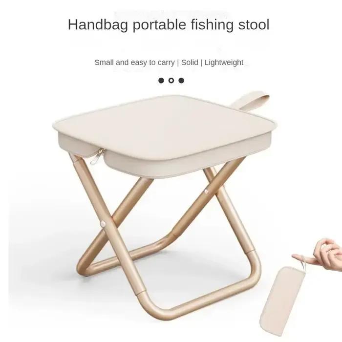 Chaise pliante multifonction ultralégère pour pêche, camping et voyages - Tabouret pliant accessoire pêche