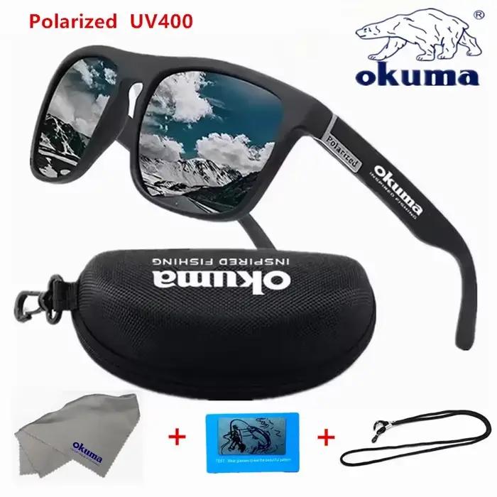 Lunettes de soleil polarisées Okuma UV400 pour pêche, chasse, vélo - Hommes et femmes