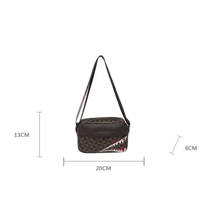 Sac bandoulière bouche requin créatif pêche porte-monnaie téléphone mode capacité
