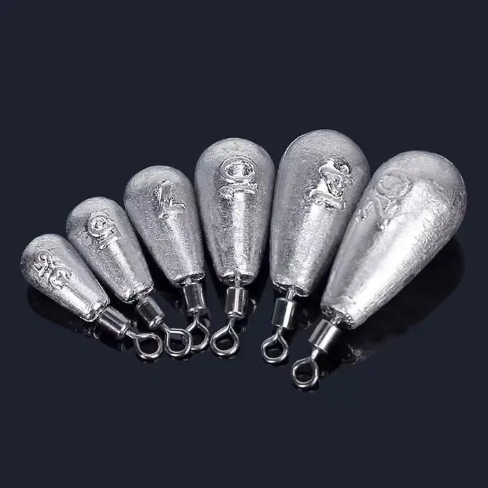 Drop Shot 15PCS/Lot Fishing Weight Sinker 3.5g 5g 7g 10g 14g 20g Tube Bullet Plu