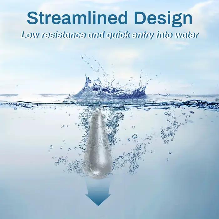 Plombs de pêche goutte 10 tailles pour drop shot et casting en eau douce et mer