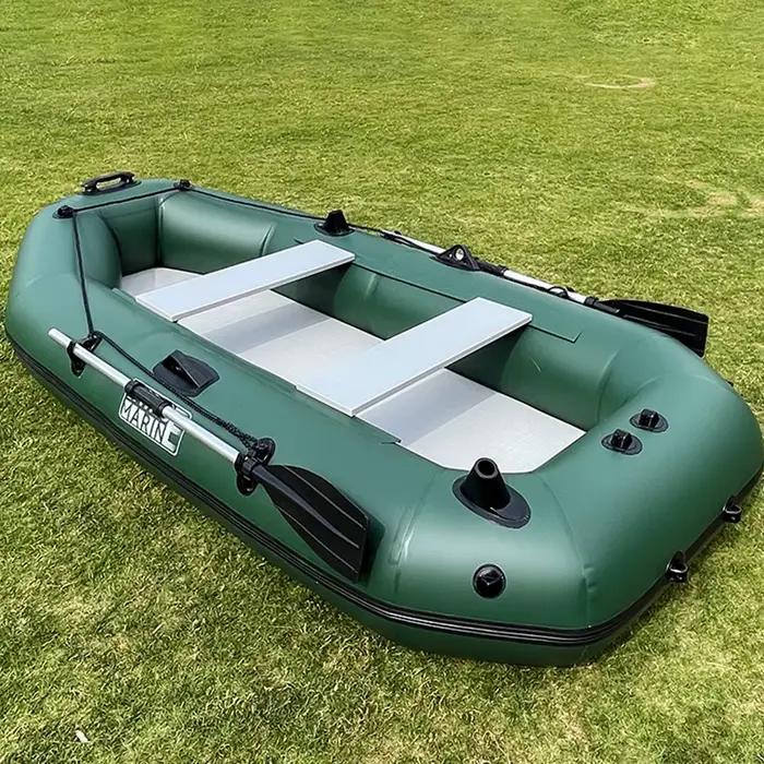 Bateau gonflable pêche ventre PVC Savagemarine kayak leurre installation moteur hors-bord rivière lac transportable