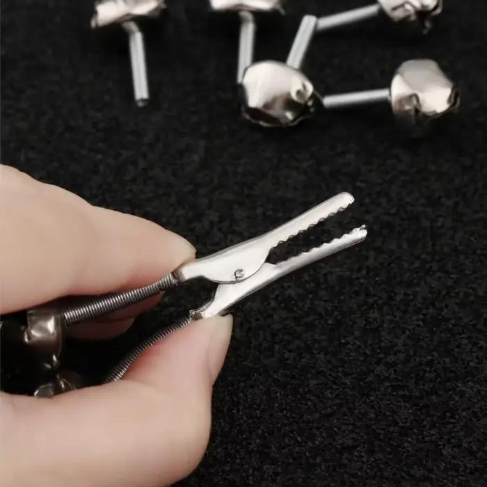 Clips alarme pêche acier inoxydable 1 à 10 pièces - Anneaux de fixation avec alerte sonore