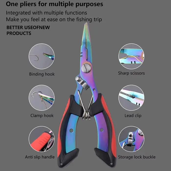 Coupe-fil ergonomique anti-dérapant et coupe-noeuds haute résistance pour pêche