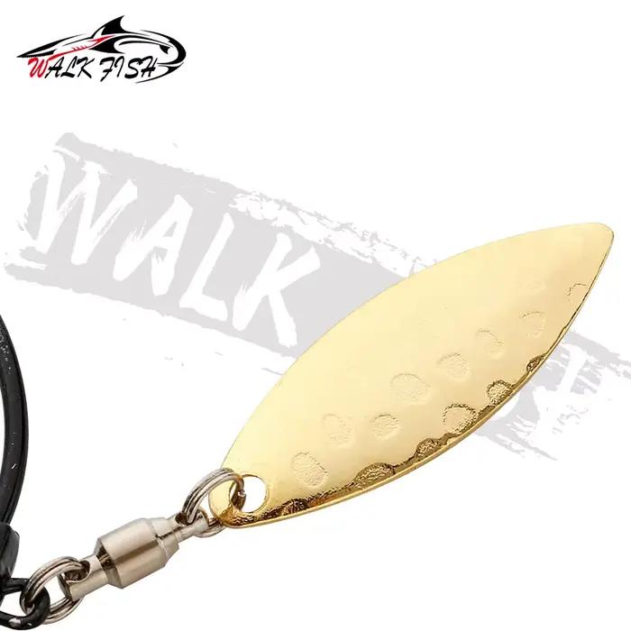 Hameçons crank WALK FISH 3 pièces 2g à 9g avec sequins - Cuillers métalliques avec système twist lock