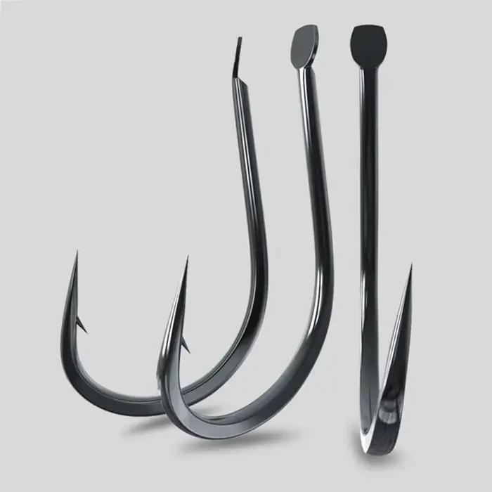 Hameçons carpe 50PCS acier carbone tailles 1 à 13 pour pêche eau douce précision et solidité