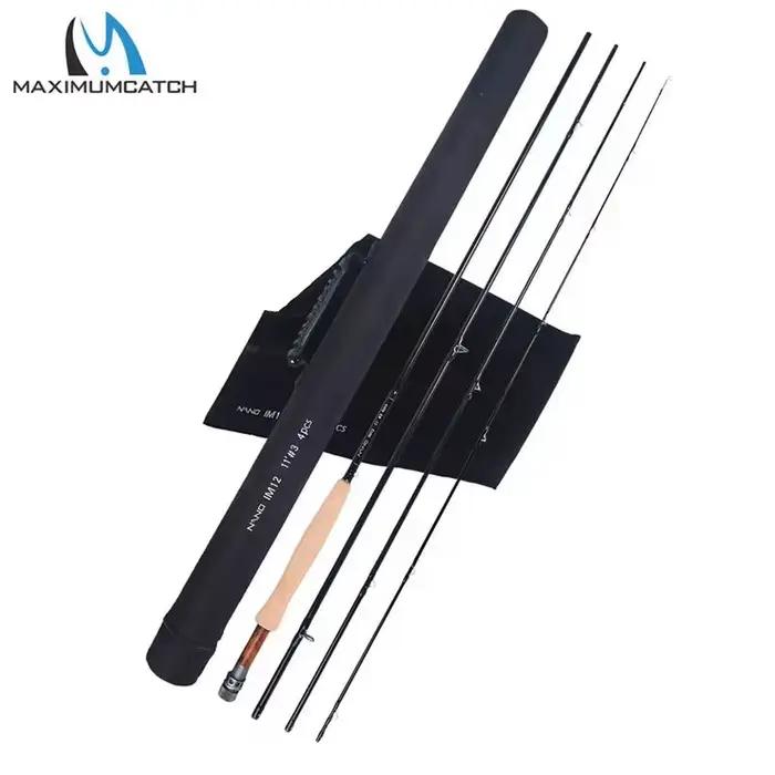 Canne à mouche nymphage NANO 10FT/11FT 2-4wt carbone IM12 action rapide pour truite en rivière
