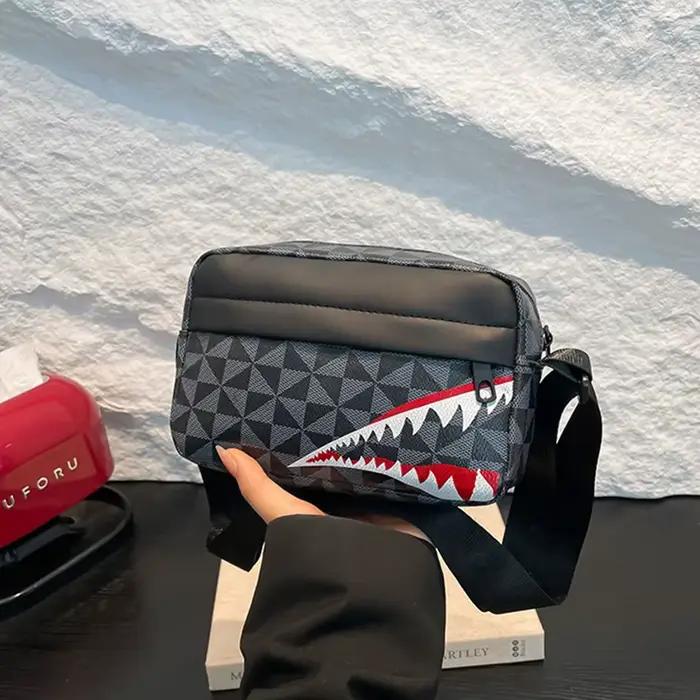 Sac bandoulière bouche requin créatif pêche porte-monnaie téléphone mode capacité