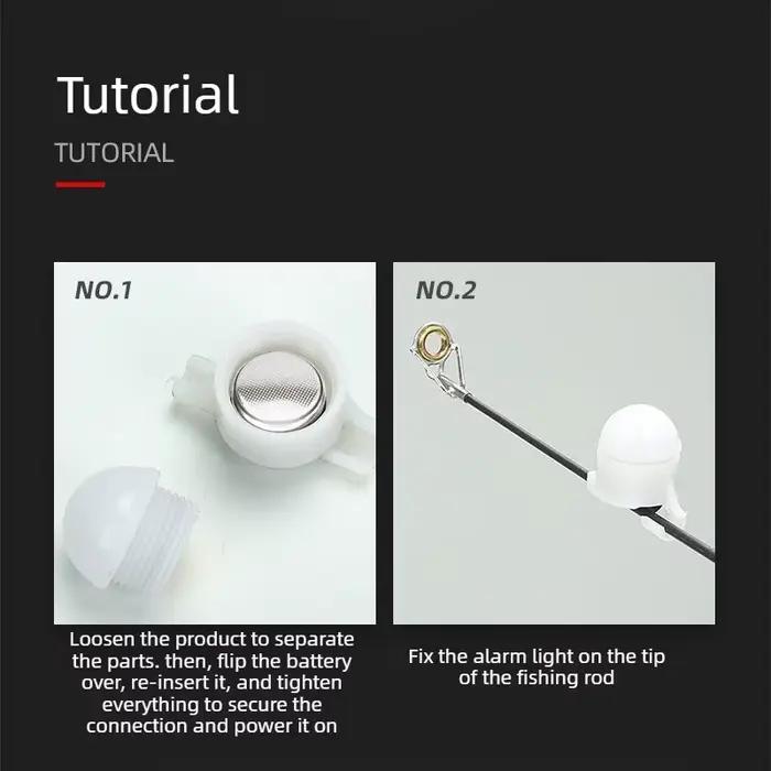Alarme morsure électronique haute sensibilité avec signal lumineux - Accessoire pêche carpe nuit
