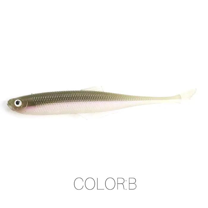 Leurre souple ShadTeez 60mm 80mm pour perche, brochet et sandre, leurre de pêche carnassier avec yeux 3D
