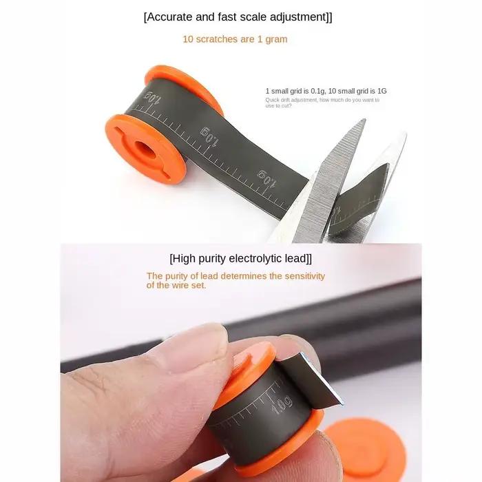 Rouleau de plomb de pêche souple en feuille pour plombs coulissants et accessoires de montage