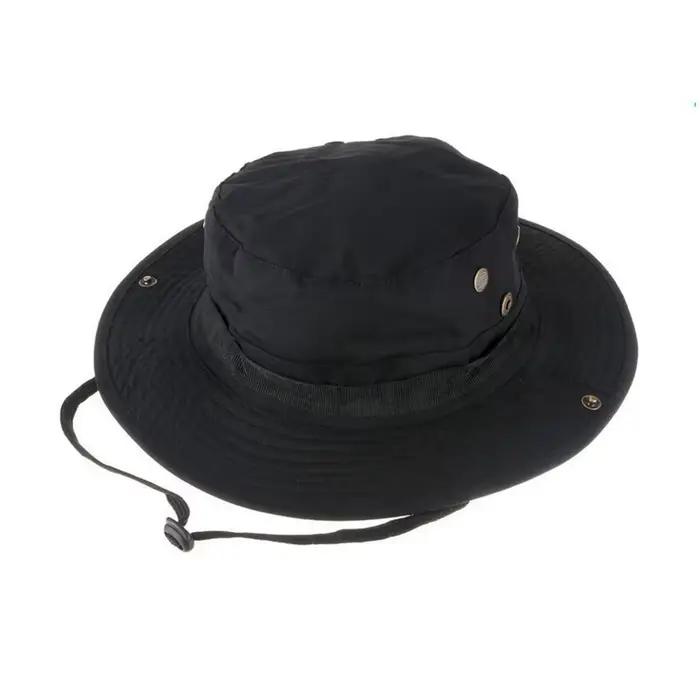 Chapeau bucket camouflage à large bord pour pêche et chasse - Protection solaire maximale