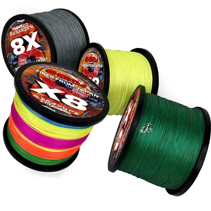 Fil de pêche tressé GHOTDA X8 100M 300M 8kg-35kg leurre carpe multifilament mer résistant