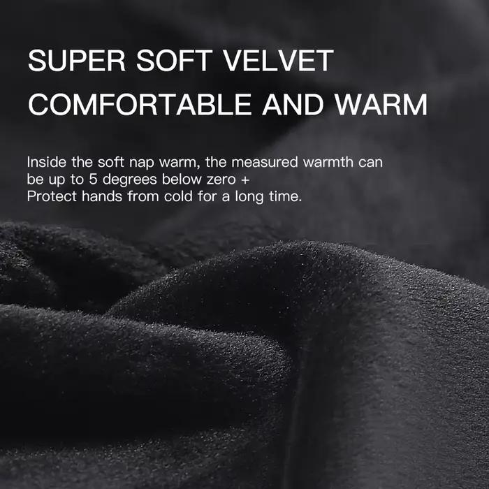 Gants vélo hiver homme étanches - Gants sports neige touchscreen windstop waterproof pour cyclisme hivernal