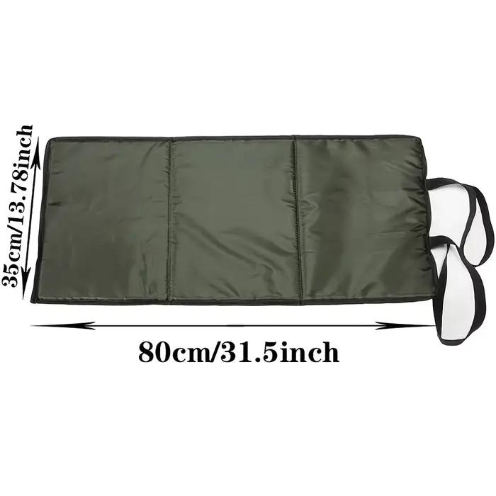 Tapis de décrochage carpe pliable 3 couches 80x35 cm éponge verte protection poisson pêche extérieure