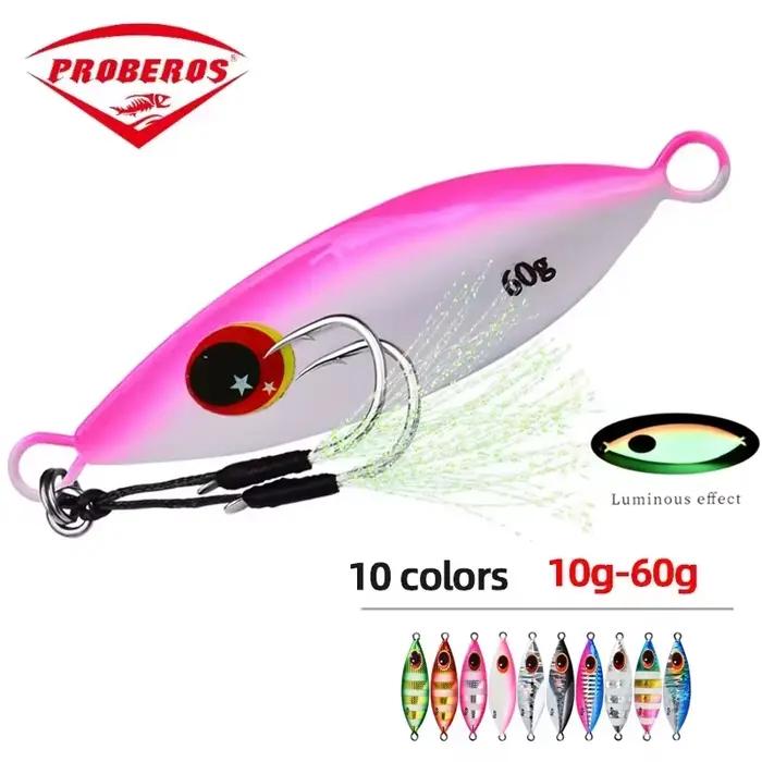Big Jig 10g-60g holographique - leurre métallique brillant pour pêche en mer - appât artificiel bass