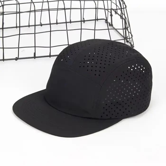 Casquette 5-panel perforée légère respirante - Chapeau pêche running séchage rapide été