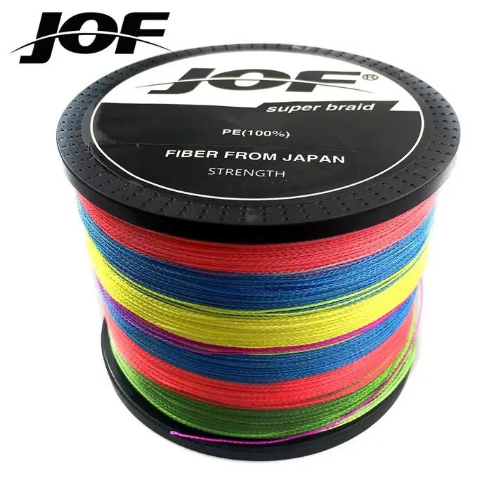 Ligne tressée JOF 4 brins 300-1000m pour pêche carpe - multifilament japonais accessoires pêche PE