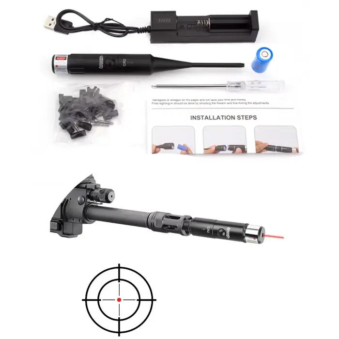 Viseur laser de calibre .22 à .78 pour alignement fusil - Accessoire précision pêche et chasse
