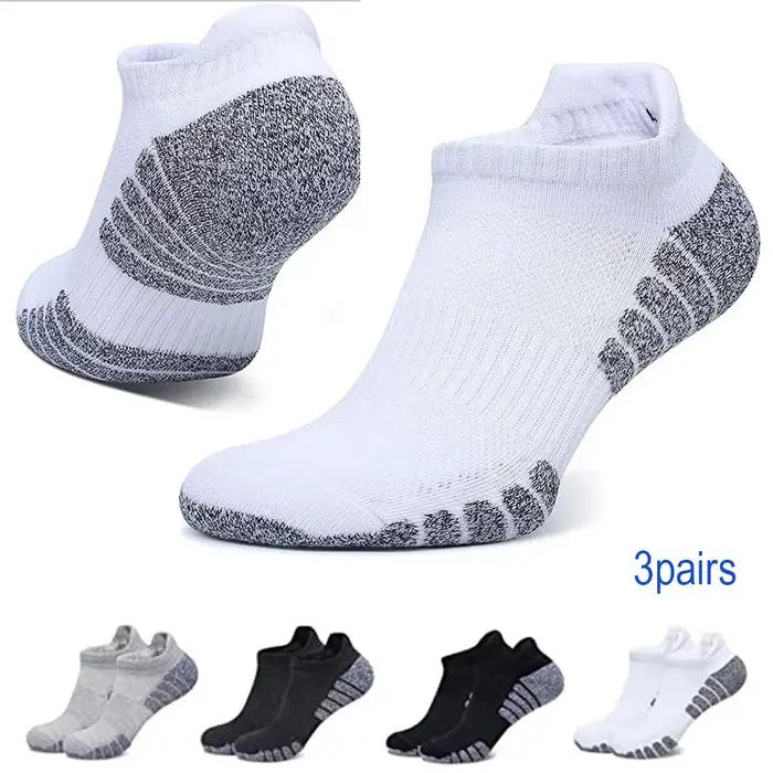 Chaussettes pêche 3 paires semelle épaisse antidérapante respirante sport basse coupe