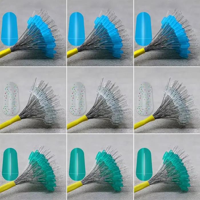 200 pièces bouchons flotteurs pêche en caoutchouc ovale, stop float pour ligne et accessoires de pêche