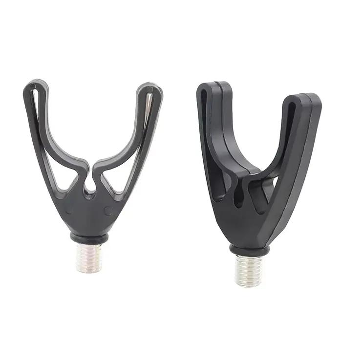 4 supports de canne à pêche carpe pour alarme et barre buzzer - accessoires pêche robustes et polyvalents