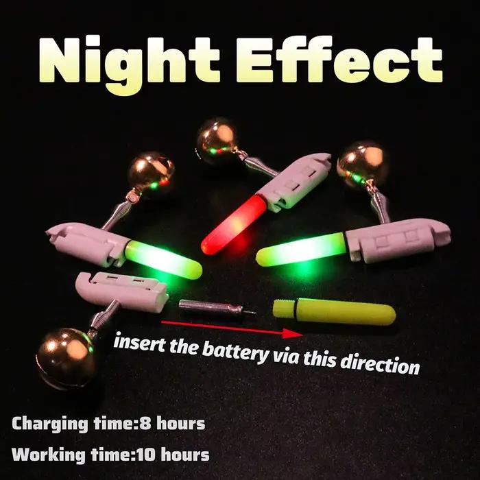 Alarme de touche lumineuse Fish Bite avec chargeur USB et capteur CR425 pour pêche nocturne