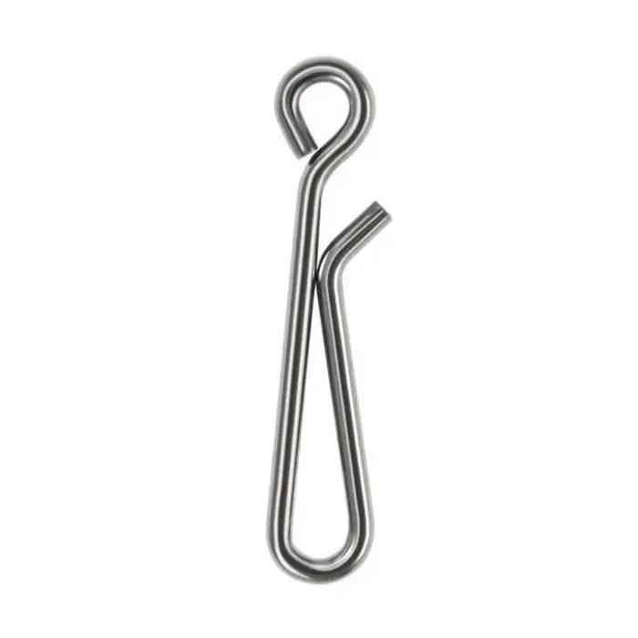 Snap pêche inox 30 50 100 pièces, mousqueton rapide et émerillon barrel pour leurres et accessoires