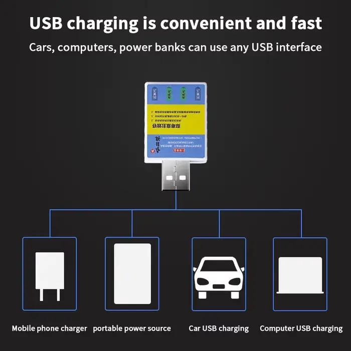 Chargeur USB CR425 pour batteries rechargeables d'alarmes de pêche - Accessoires de recharge