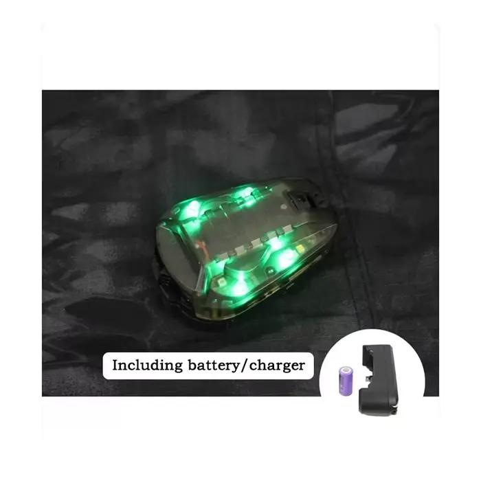 Lampe tactique casque LED infrarouge stroboscope pêche nocturne signalisation sécurité