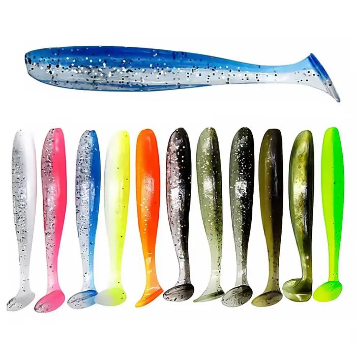 Leurre souple Bazooka Shad Worm 100-150mm - Grand ver T Tail pour brochet et black bass en hiver