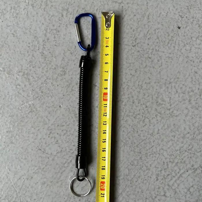 Lanyard de pêche anti-perte élastique et rétractable pour téléphone et clés, idéal camping et randonnée