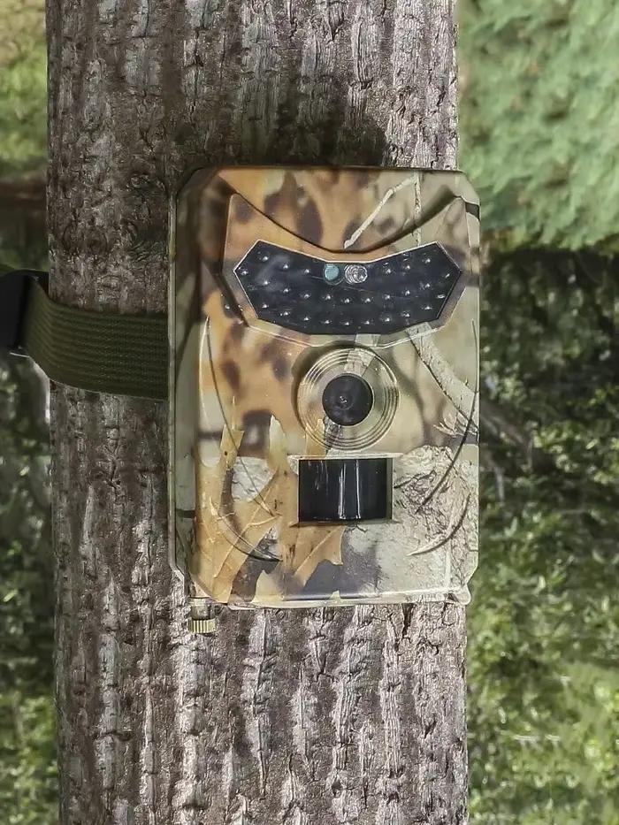 Caméra de chasse extérieure 12MP détecteur animal - Surveillance HD étanche vision nocturne infrarouge thermique