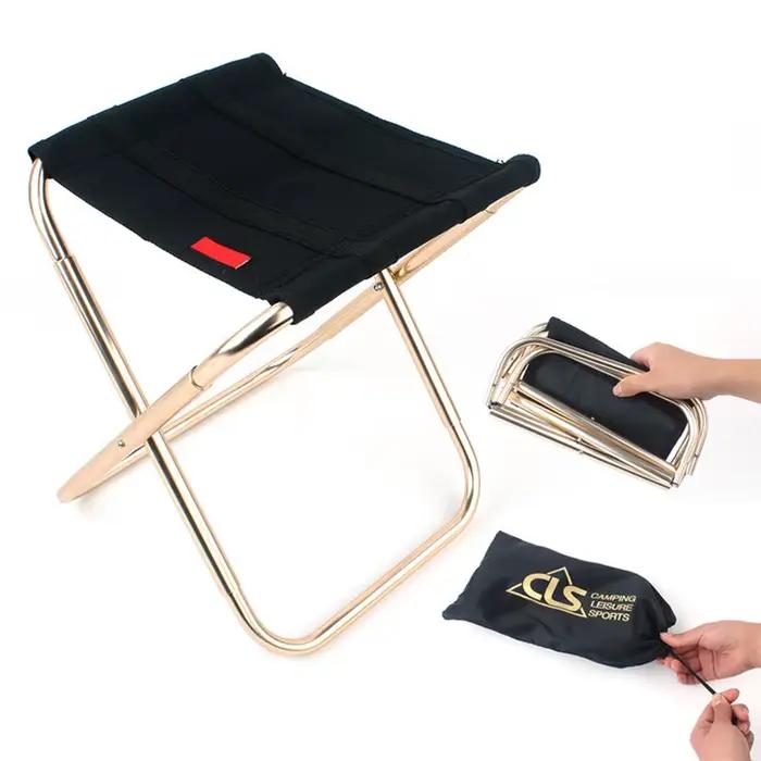 Chaise extérieure légère pliable à dossier tissu ouverture rapide pour pêche et plage
