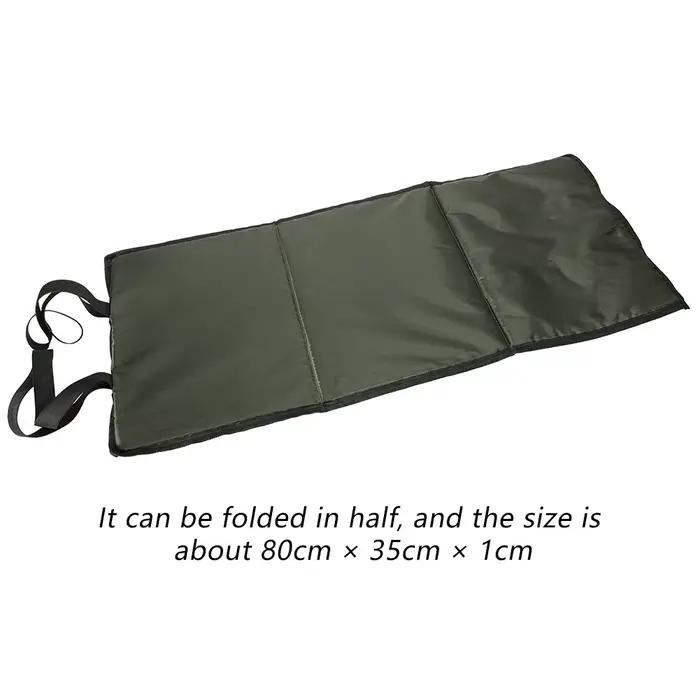 Tapis de carpe 3 couches multifonction jaune avec protection éponge - Matériel respirant extérieur