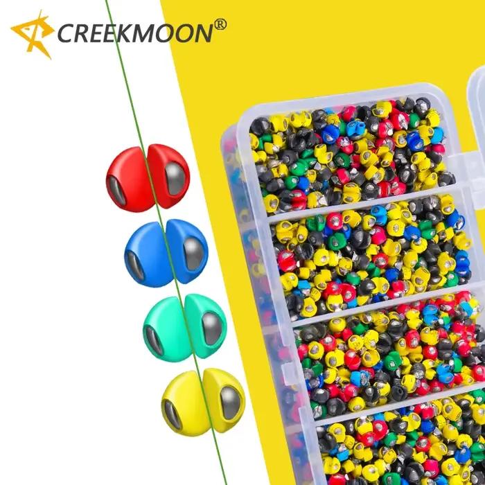 100 plombs plombées rapides ouverture mixte G2-6B pour pêche avec clips mordants et colle protectrice