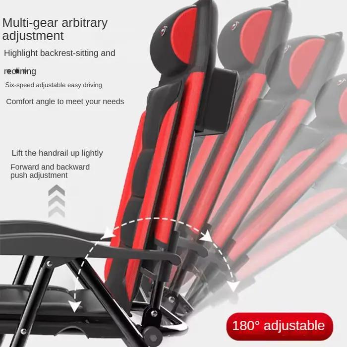 Chaise pêche aluminium magnésium portable multifonction tabouret pliable dossier réglable plusieurs niveaux