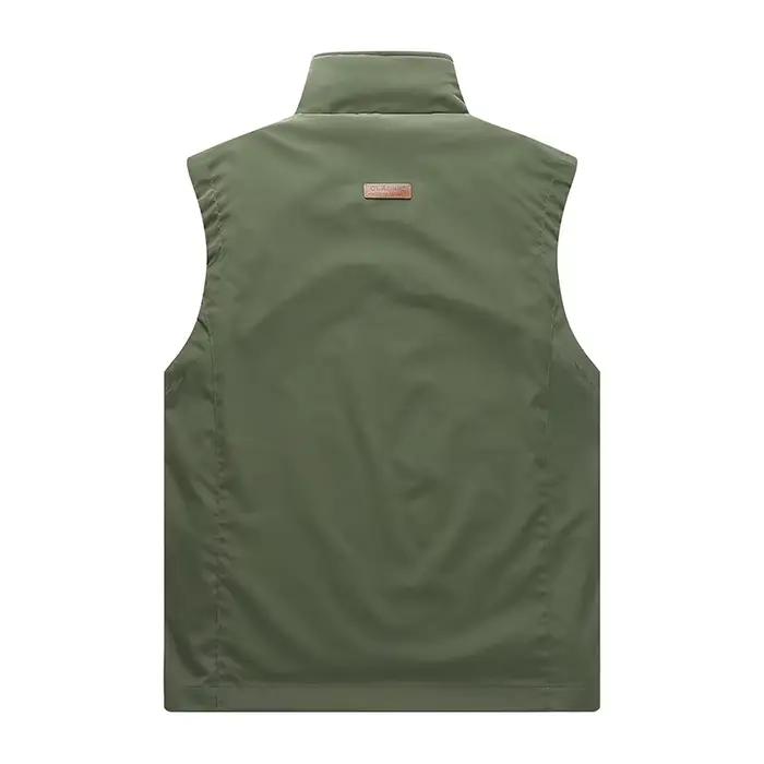 Veste sans manches pêche homme grande taille 6XL respirante et multifonction avec multiples poches