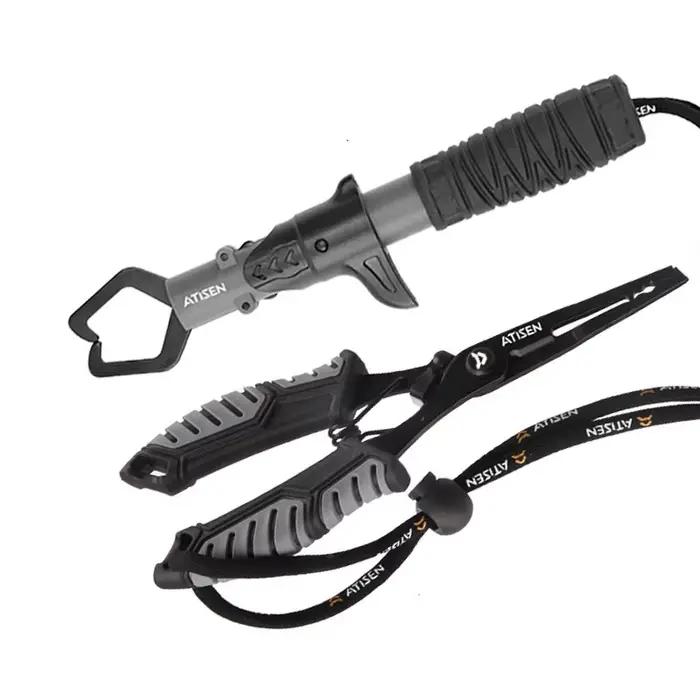 Pince multifonction pêche avec grip à poissons ABS portable pour leurres et montages