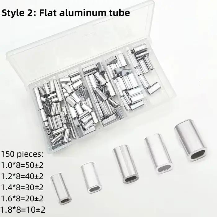 Manchons aluminium sertissage fil pêche - 150-200 pièces pour connexions sécurisées - Accessoires montage