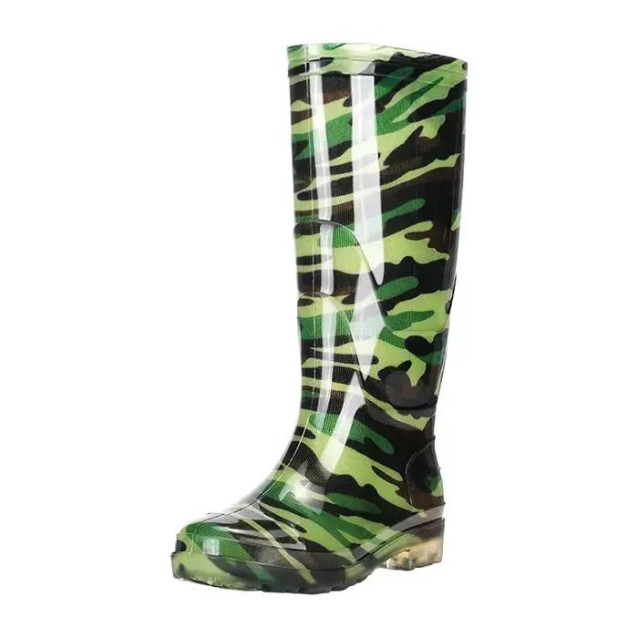 Bottes de pêche camouflage mi-mollet pour approche discrète du poisson en eau douce