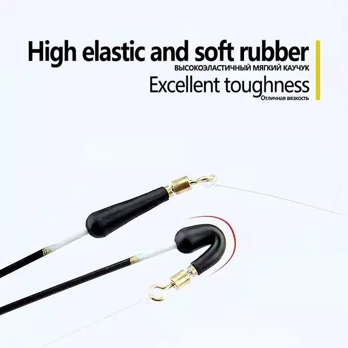 10 anneaux connecteurs cuivre B pour flotteurs pêche - Rotations 360° et supports silicone