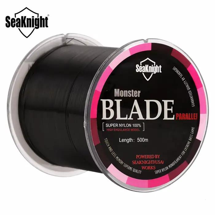 Ligne monofilament SeaKnight Blade 500m nylon japonais 2-35LB - Matériau premium pour pêche à la carpe et pêche en mer